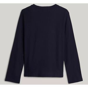 Tommy Hilfiger Women's Long sleeve T-shirt w/ small flag logo in front (Large)